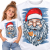 KOSZULKA DZIECIĘCA ŚWIĄTECZNA CAT SANTA